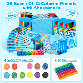 V-Opitos 36-pack of 12 colors showcases rich pigments for art sessions.
