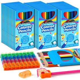 V-Opitos 432-count colored pencils bulk with vibrant hues for classroom projects.