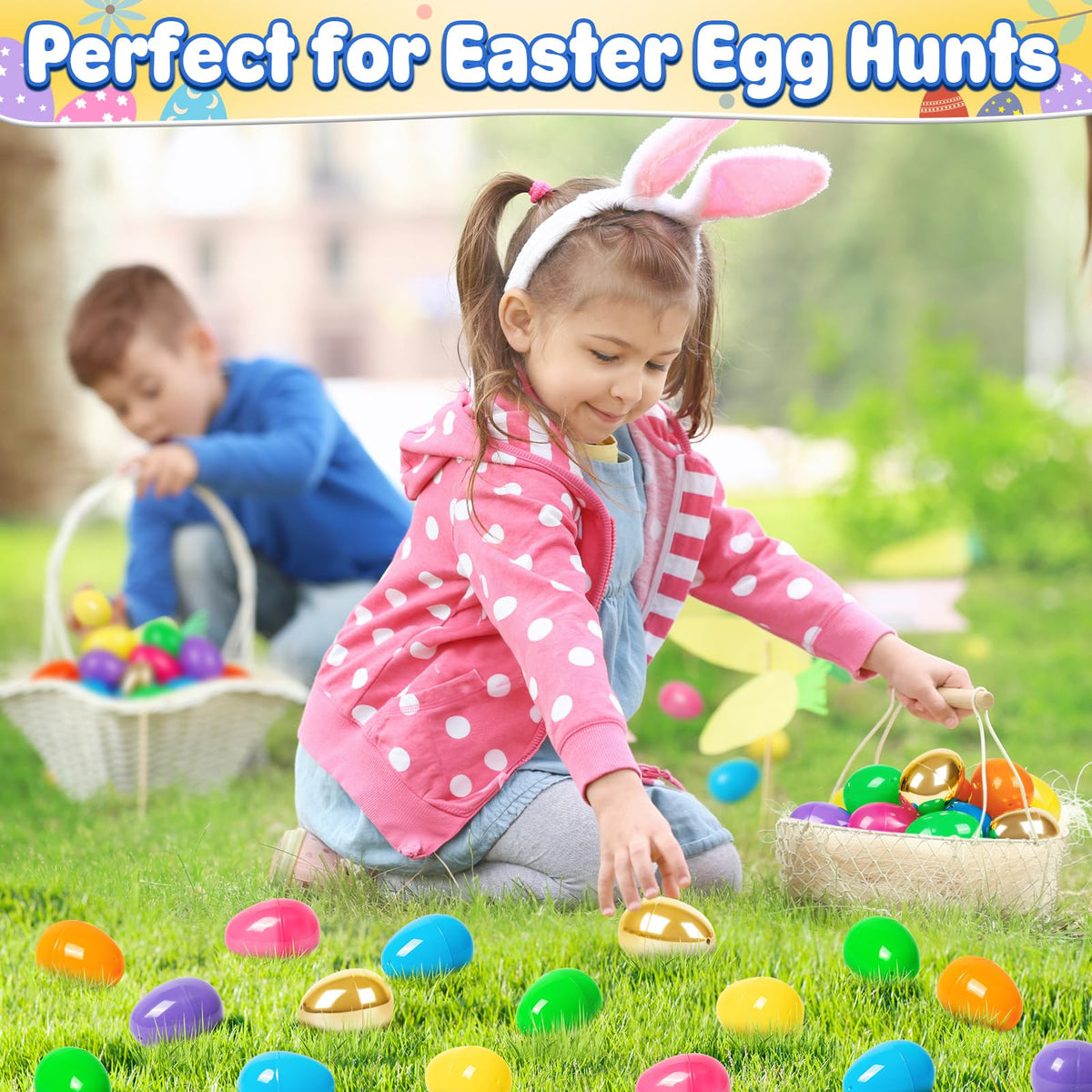 V-Opitos bulk Easter eggs ideal for hunts, decorations, and prizes