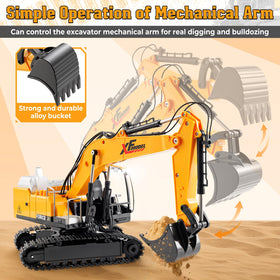 V-Opitos Excavator toy with lights and sounds enhances realism during playtime
