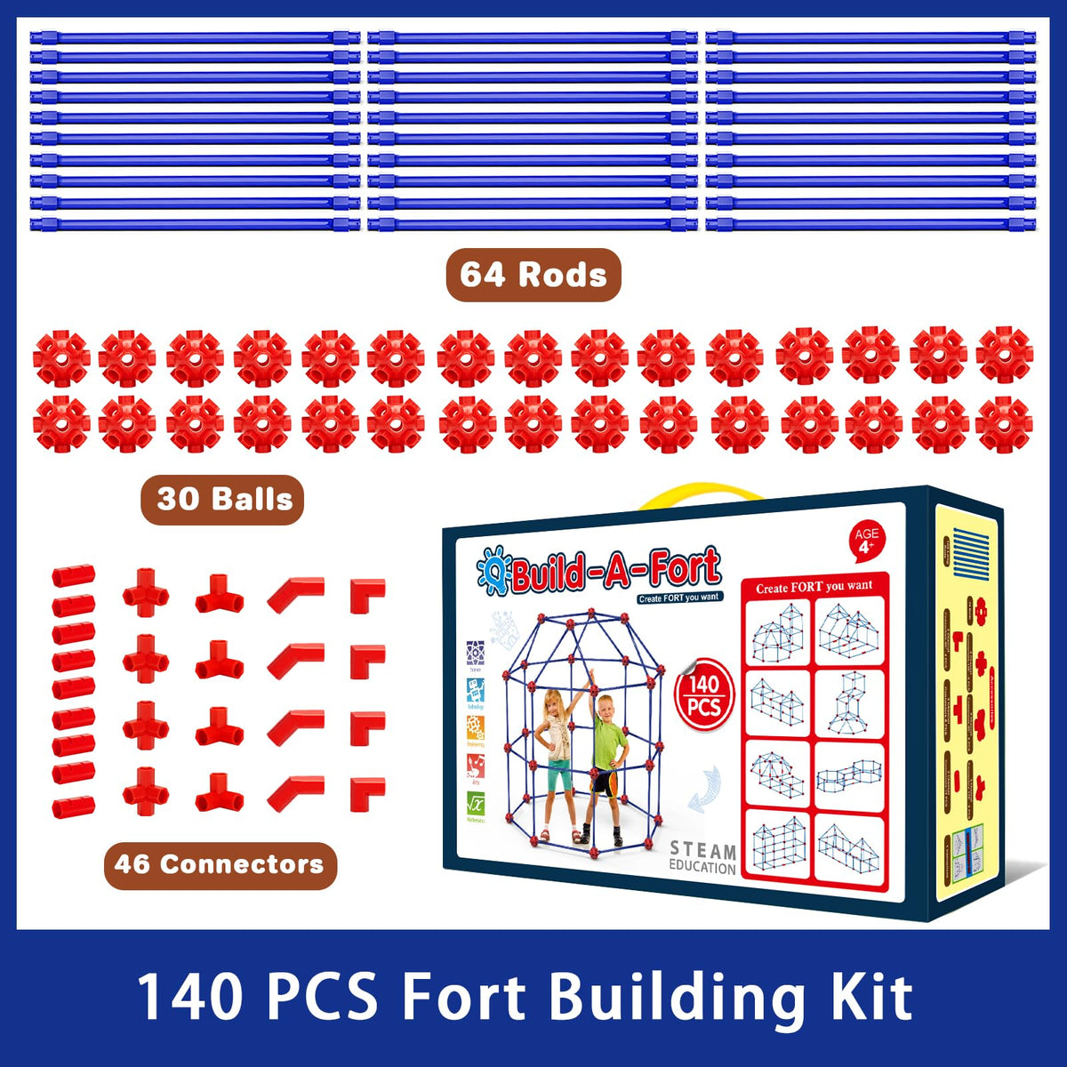 V-Opitos connector balls and rods for secure, easy connections