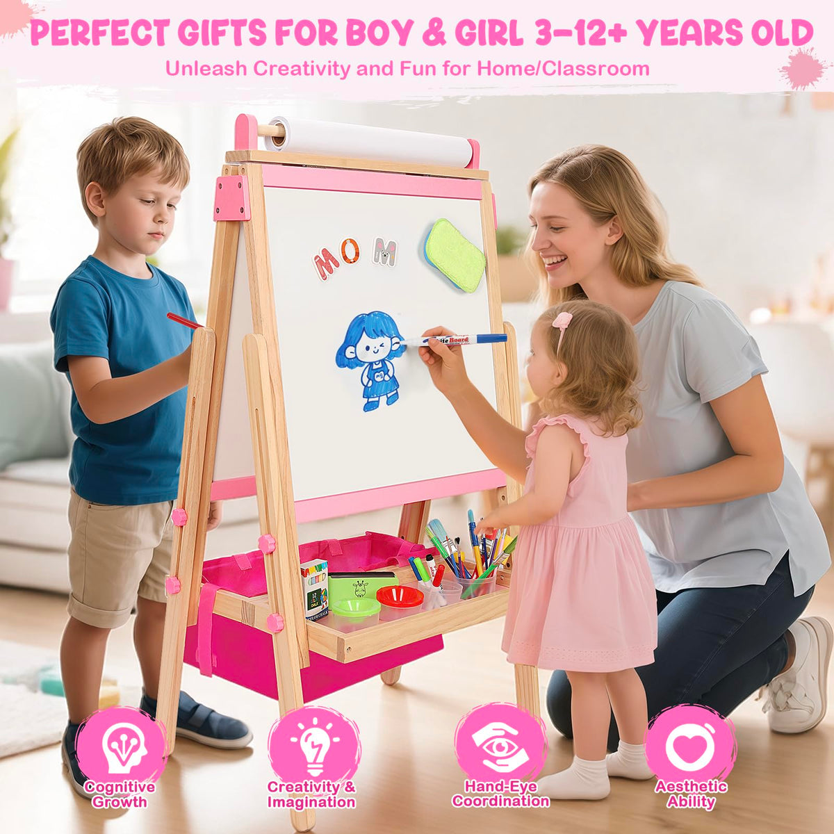 V-Opitos gift-worthy easel for children aged 3–12.