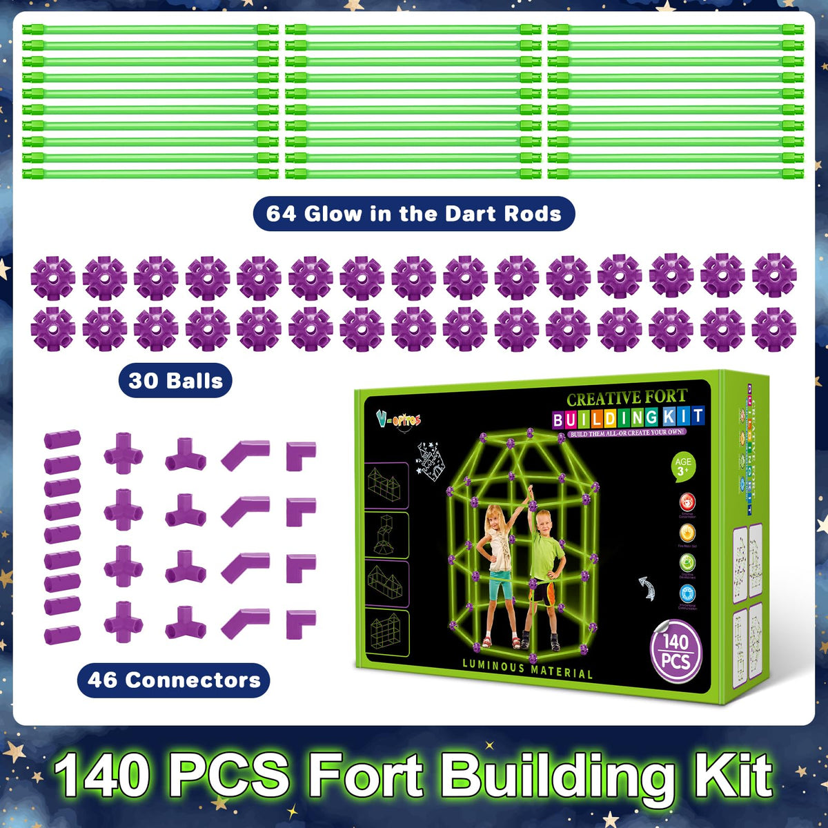 V-Opitos kids castle build in progress for imaginative play