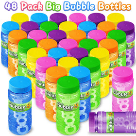 V-Opitos neon bubble bottles in six colors with durable wands for party favors