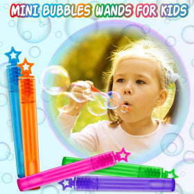 V-Opitos neon bubble wands show vivid colors for outdoor fun and photogenic moments.
