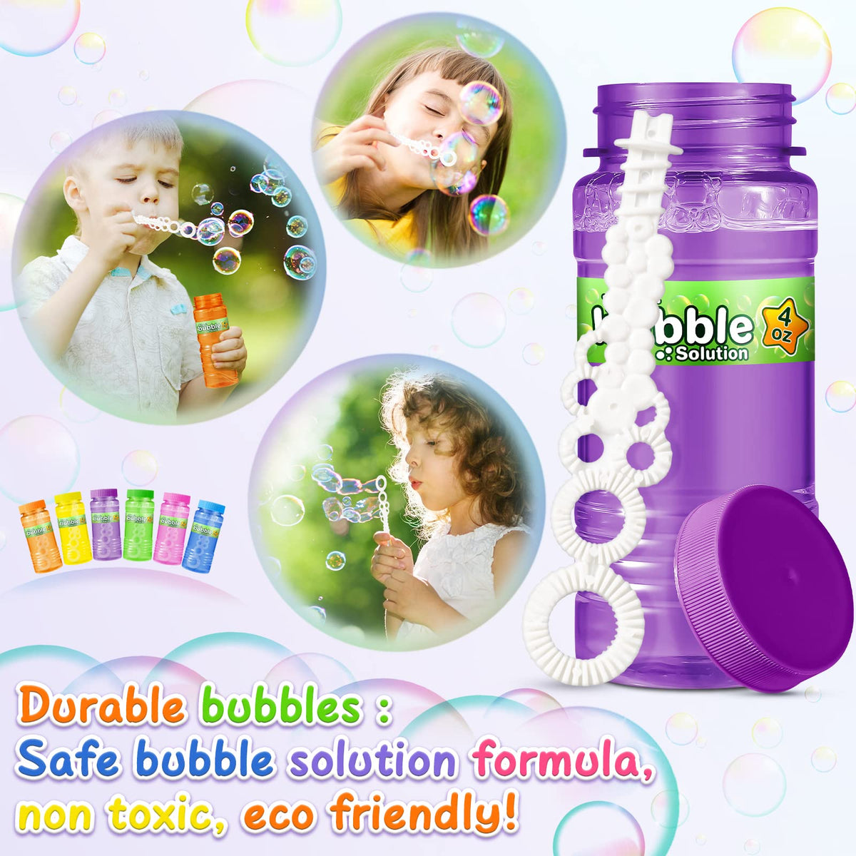 V-Opitos sturdy plastic bubble bottles reusable after refilling