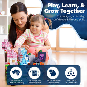 Colorful Va Health blocks spark creative STEM play