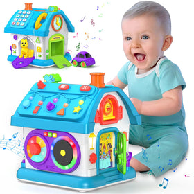 Vahome 14-in-1 Montessori house toy promotes fine motor skills through interactive play