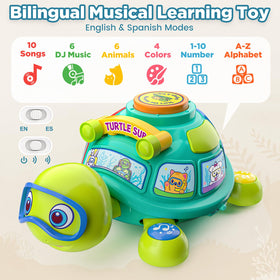 Vahome turtle with ABC/123 lights supports early learning and focus.
