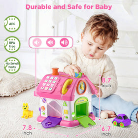 Vahome windows and clock help color basics and early time-telling concepts.