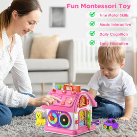 Vahome car parking playset supports imaginative pretend play and fine motor use.