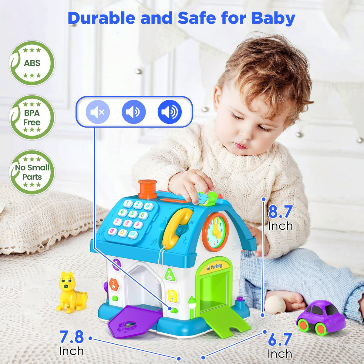 Vahome door and key activity supports problem-solving and precise movements