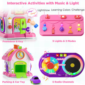Vahome door and key encourage problem-solving and cause-and-effect exploration.
