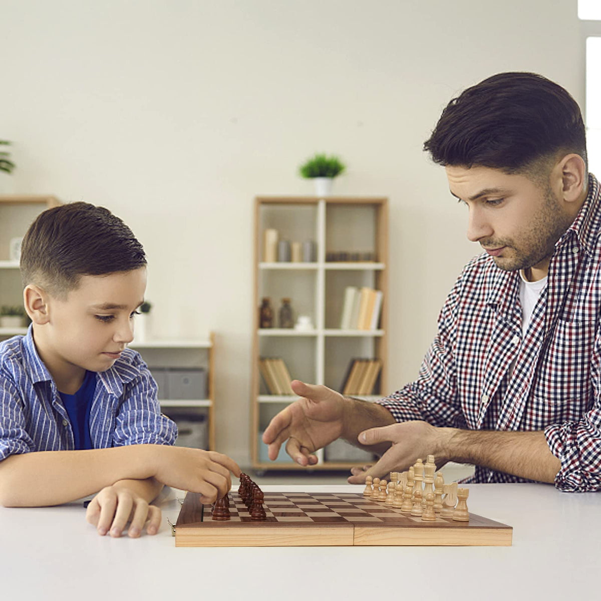 Vahome family-friendly wood chess game for enjoyable game nights