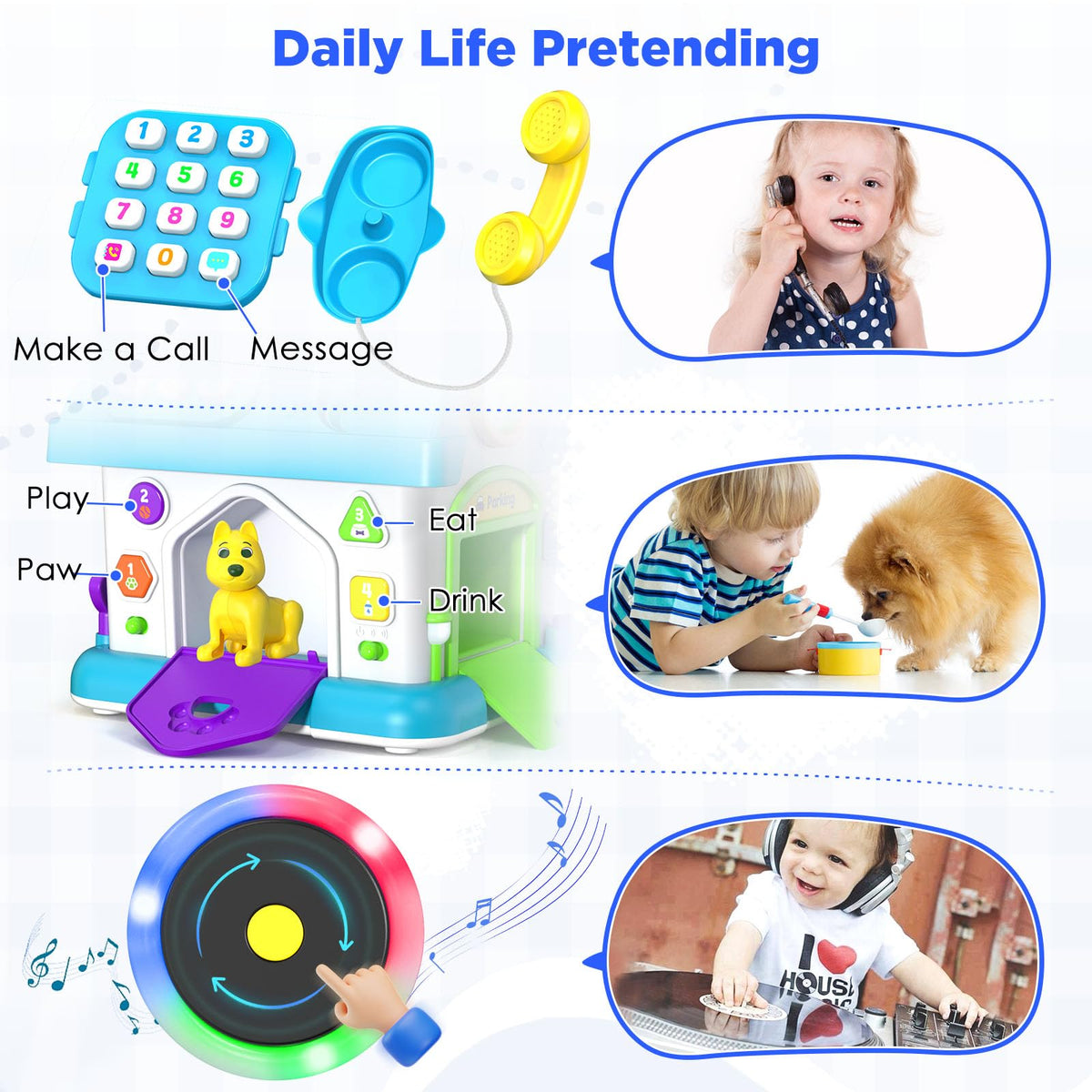 Vahome radio and sounds image encourages listening skills and color recognition
