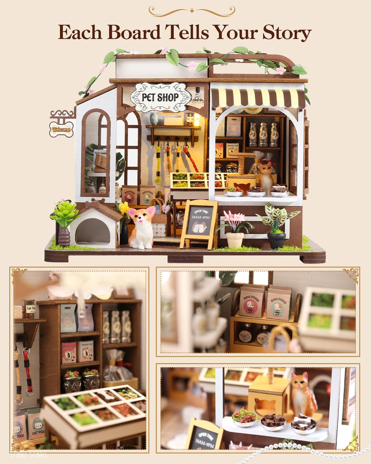 Vaki Vaki book nook kit with cover, ideal for book lovers