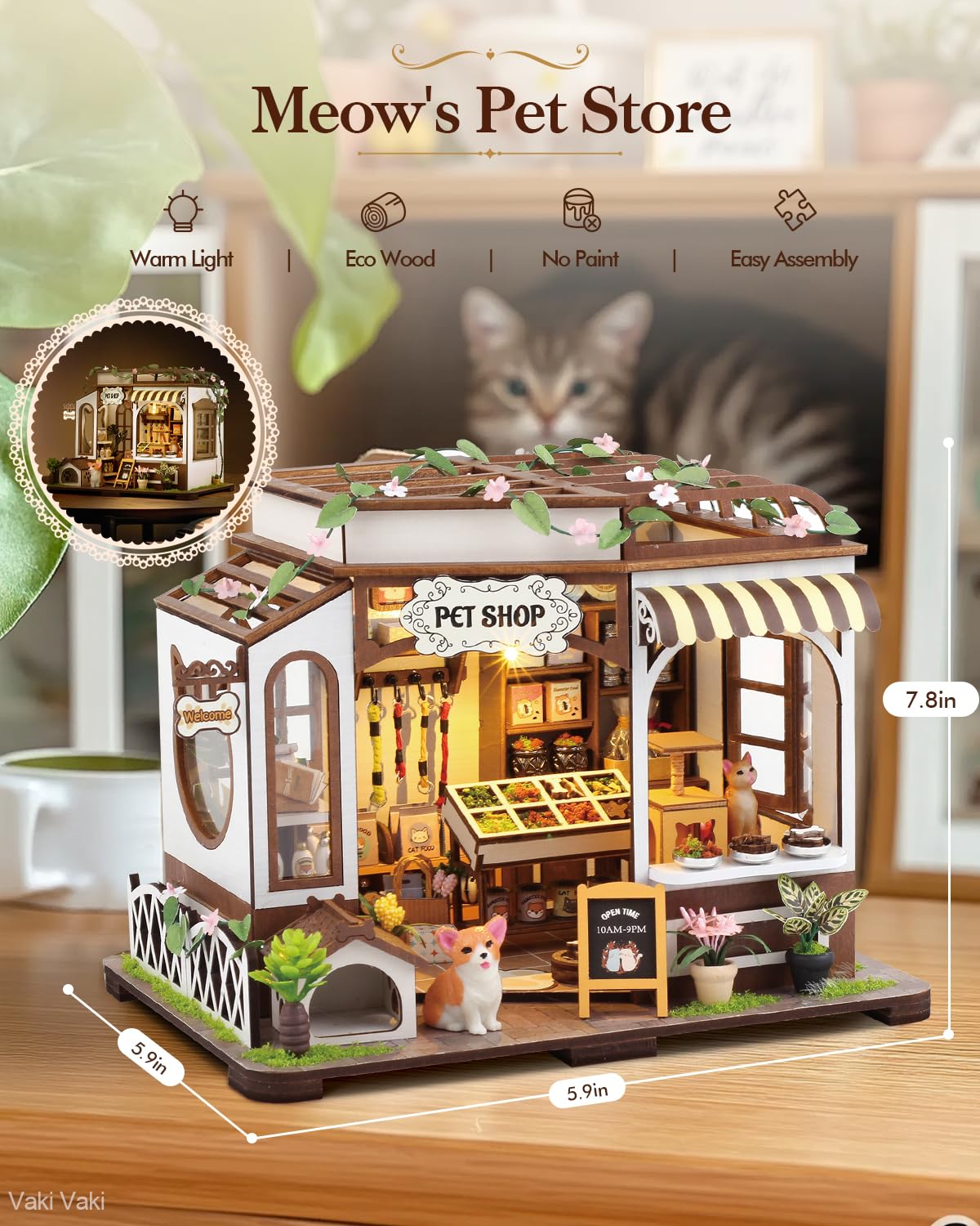 Vaki Vaki DIY dollhouse assembly guides focused creativity