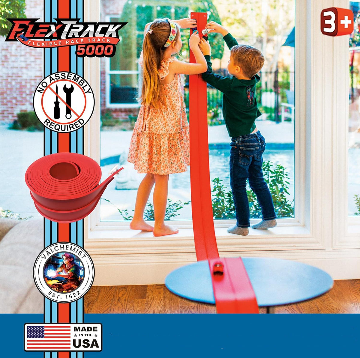 Valchemist FlexTrack 5000 Montessori design encourages creative construction.