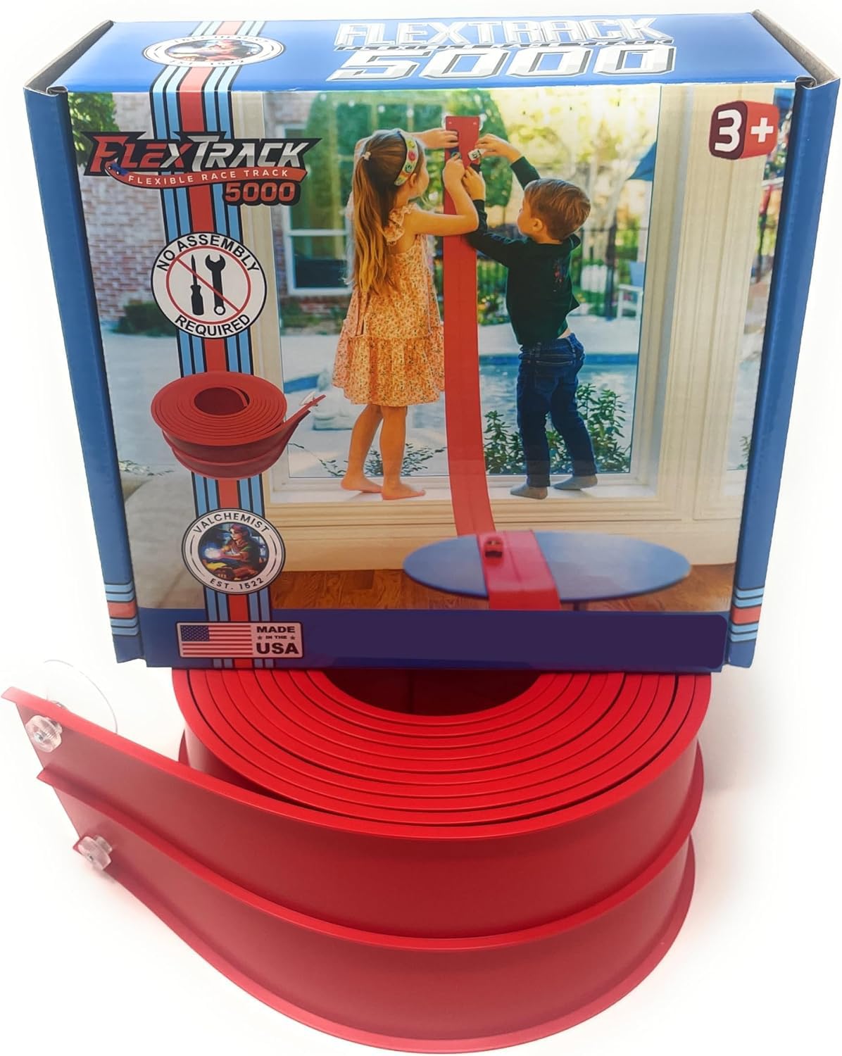 Valchemist FlexTrack 5000 suction-cups grip securely on glass and tables.