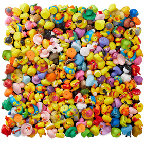 ValenLyra bath time ducks variety displaying colorful characters for play.