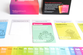 Values Vault Oracle Deck for journaling and growth rituals.