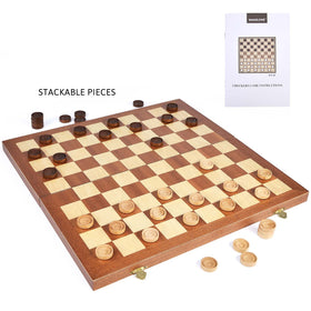 Vamslove folding wooden board with wood grain detail for home play.