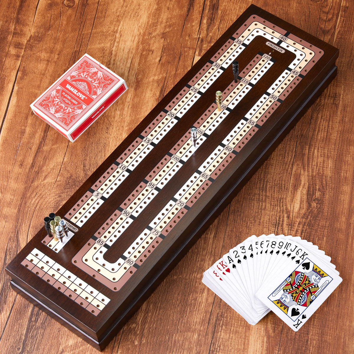 VAMSLOVE wooden board is ideal for family gatherings and road trips.