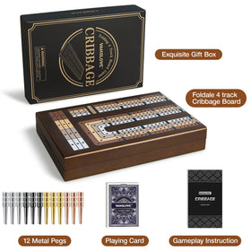 Vamslove cribbage board includes an instruction manual aiding beginners to learn quickly.