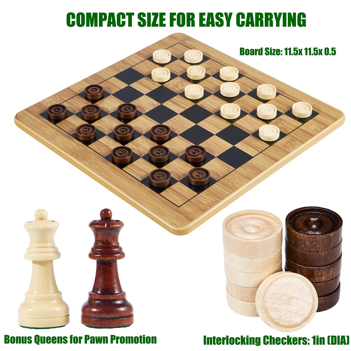 VAMSLOVE two extra queens included for smooth pawn promotion