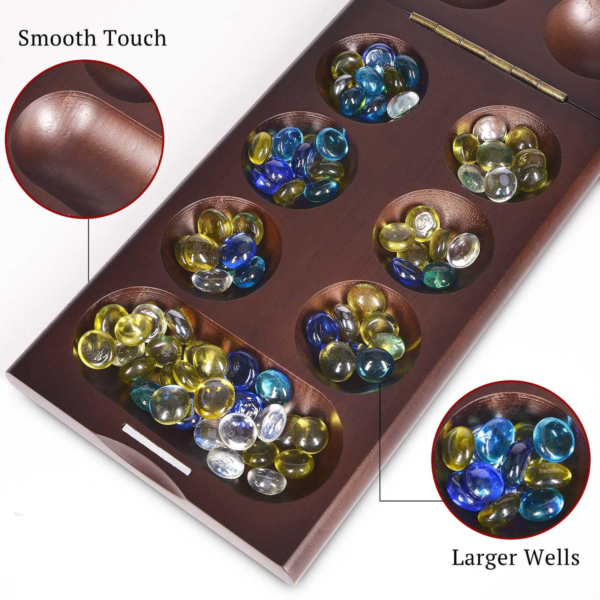 VAMSLOVE folding board closed for compact storage and travel ease.
