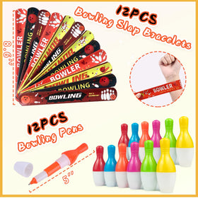 VAMWOGO bowling slap bracelets, bold and durable party gifts.