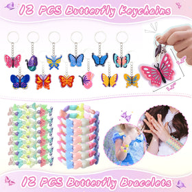VAMWOGO butterfly keychain close-up, practical keepsake for guests