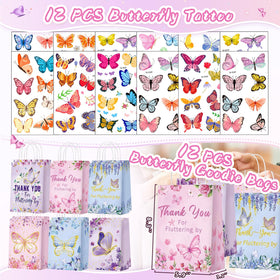 VAMWOGO butterfly tattoo sticker, playful decor and party activities