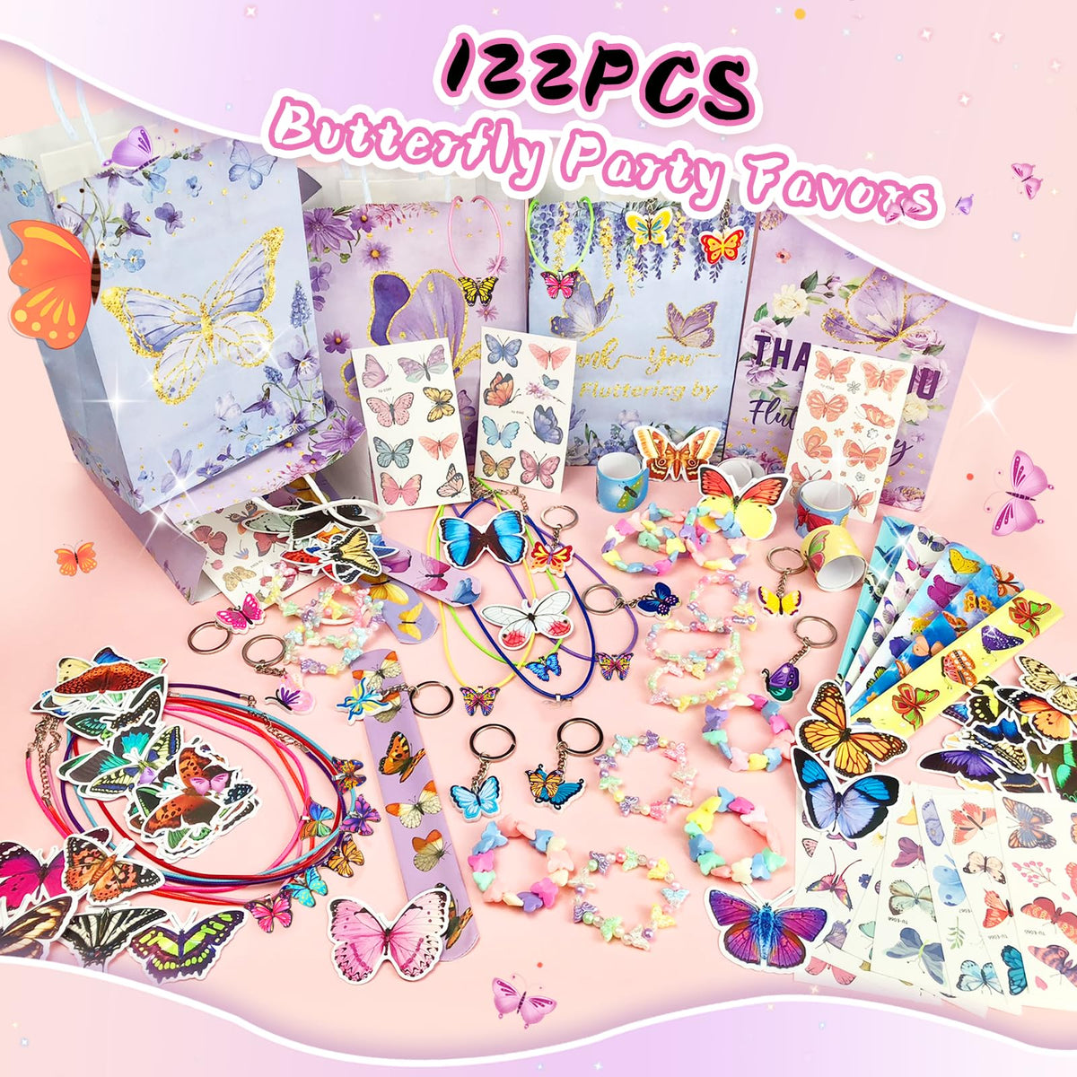 VAMWOGO butterfly sticker sheet, versatile decorations and take-home keepsakes