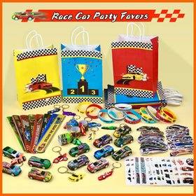 VAMWOGO race car goodie bags with reinforced bottoms improve durability