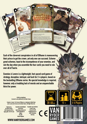 Van Ryder Games Enemies & Lovers Elfhame art highlights strategic moments for 2–4 players.