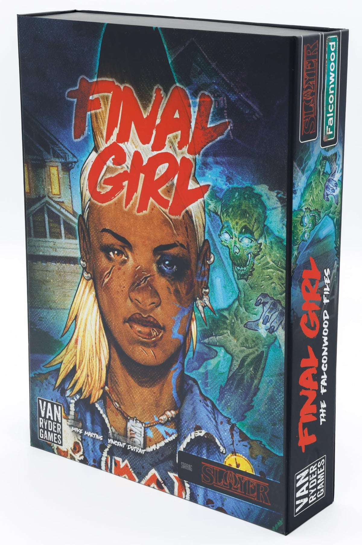 Van Ryder Games Final Girl: Falconwood Files tabletop scene highlights strategy and immersion
