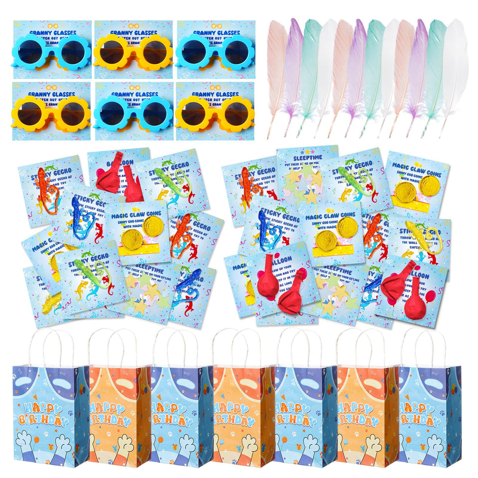 Vanblue paw party favors gift bags for kids' celebrations, easy take-home keepsakes.