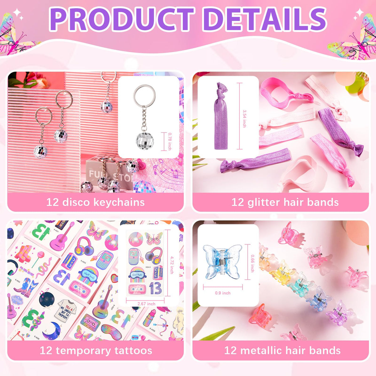 Vanblue butterfly hair clips accent outfits with delicate decorative flair