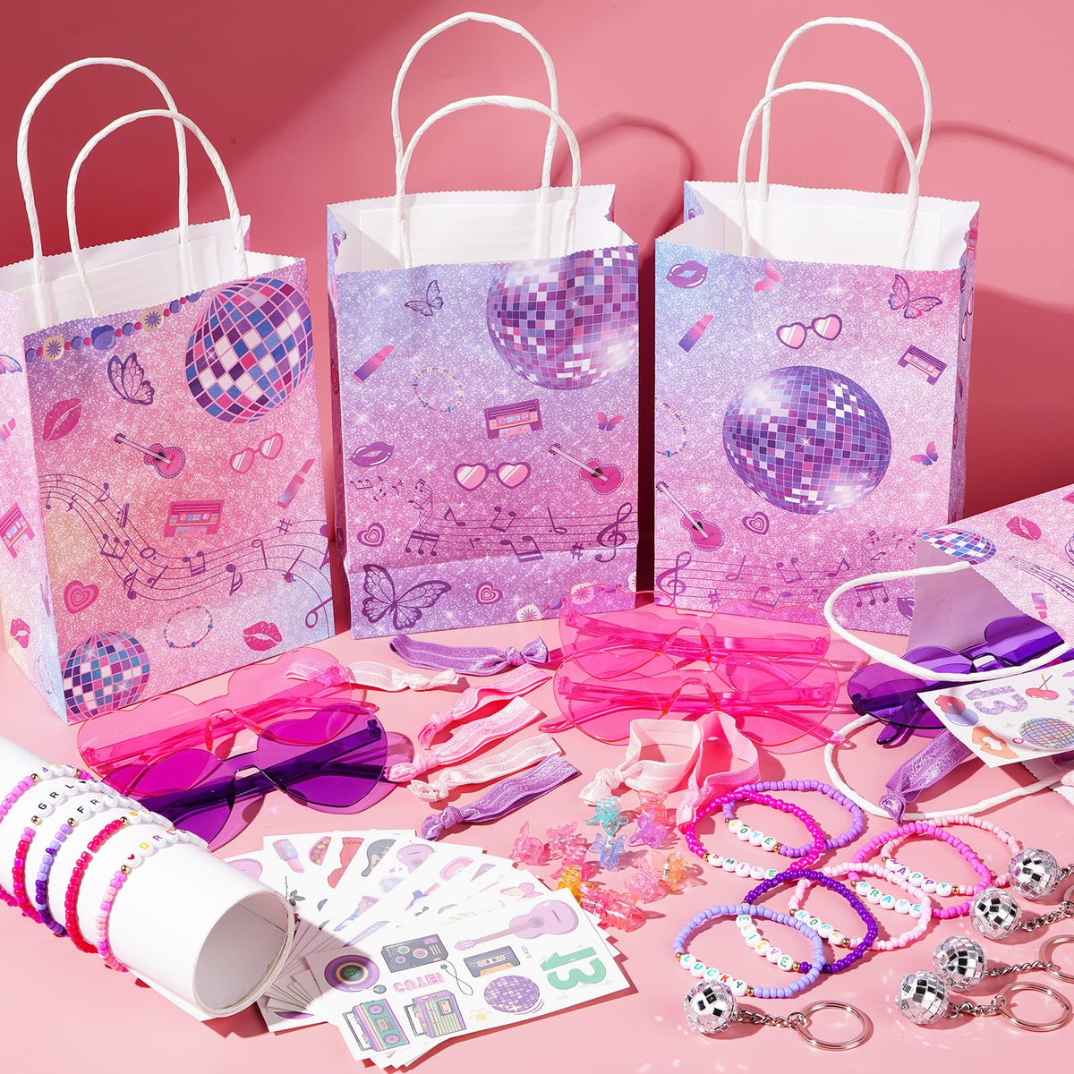 Vanblue disco ball keychains shine and double as keepsakes from guests
