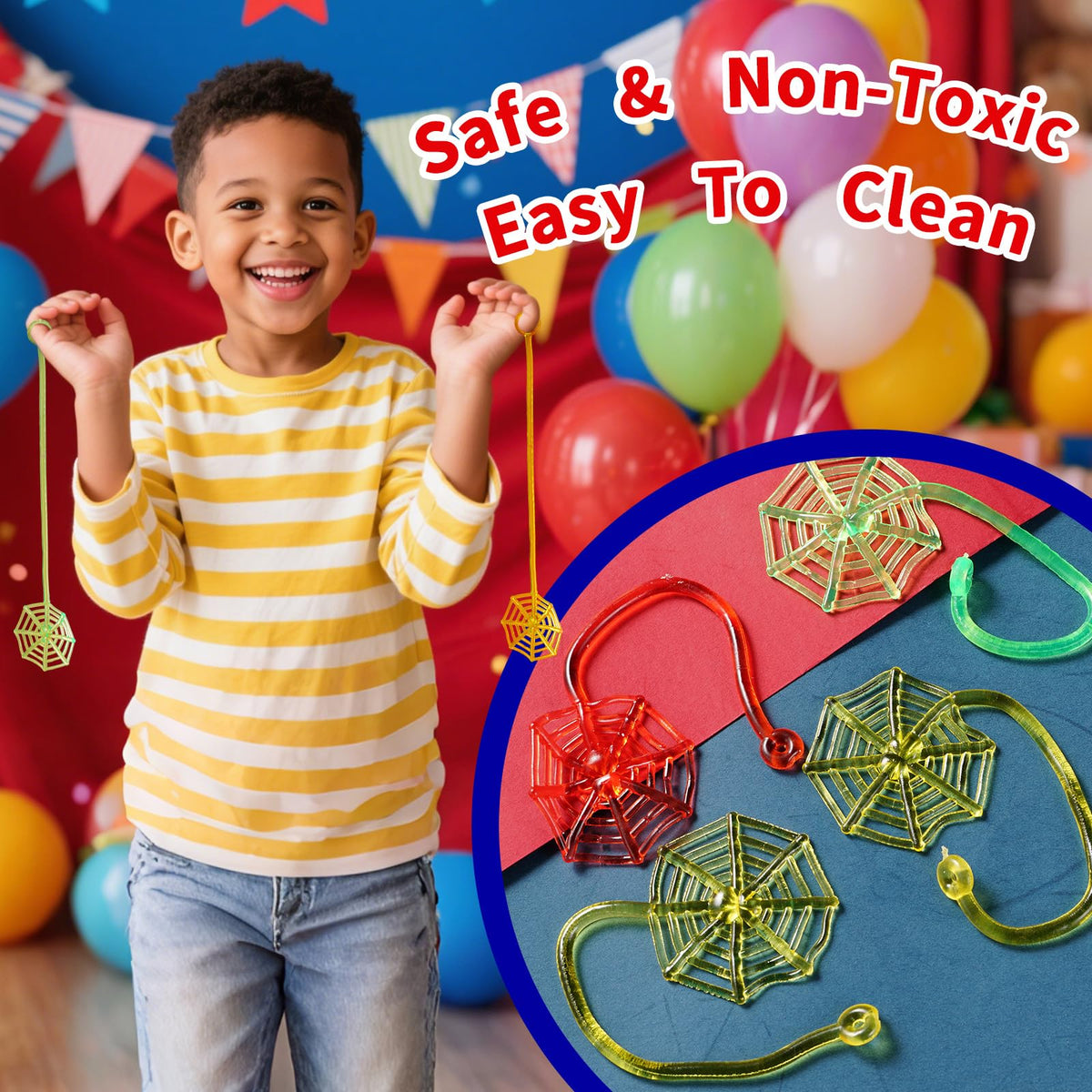 Vanblue spider punch balloons for lively party games and photos