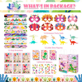 Vanblue slap bracelets with dinosaur motifs for interactive party games