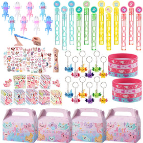 Vanblue axolotl party favors kit with gift boxes for kids' celebrations