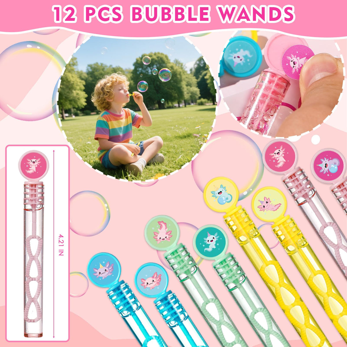 Vanblue axolotl DIY stickers inspire creative party activities