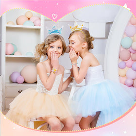 Vanblue bracelets add affordable sparkle to princess party favors.