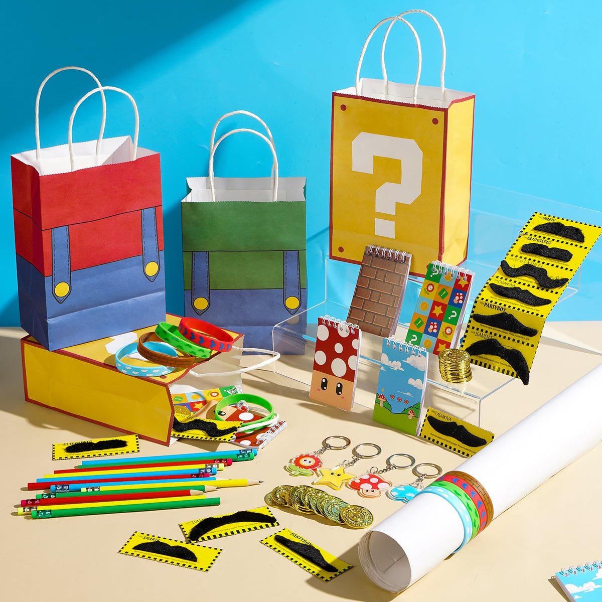 Vanblue brother pencils in bold colors for party activities and rewards.