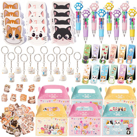 Vanblue cat keychains for party favors and gift bags