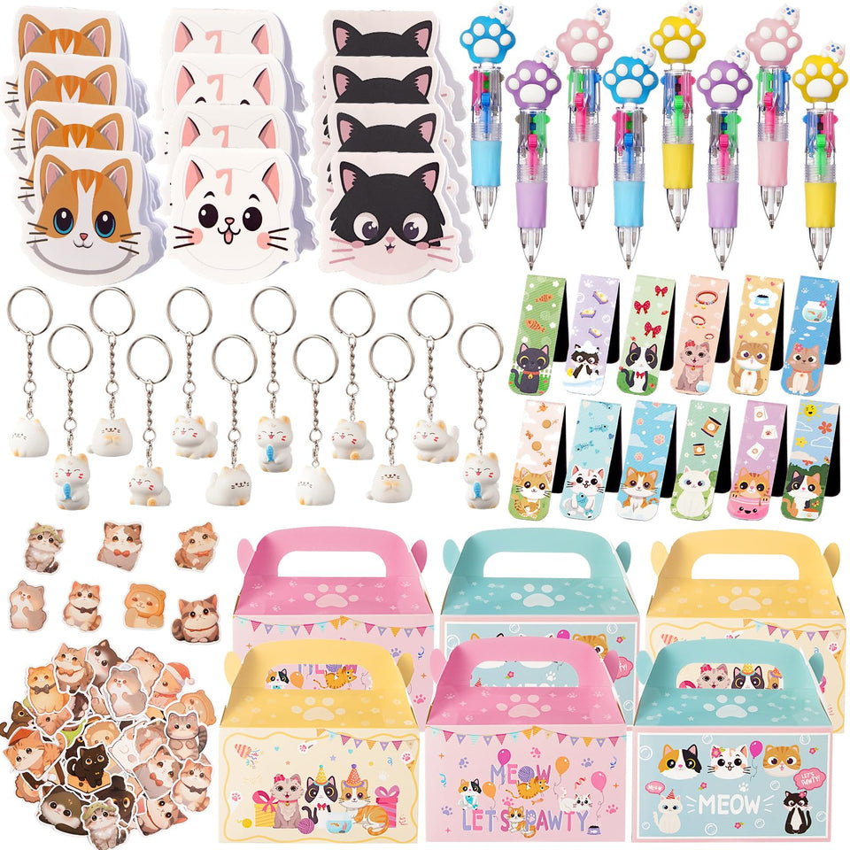 Vanblue cat keychains for party favors and gift bags