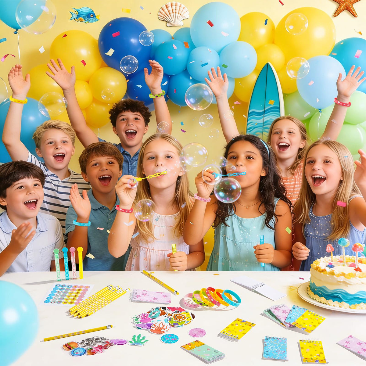 Vanblue colorful pencils and stickers support crafts and classroom rewards.