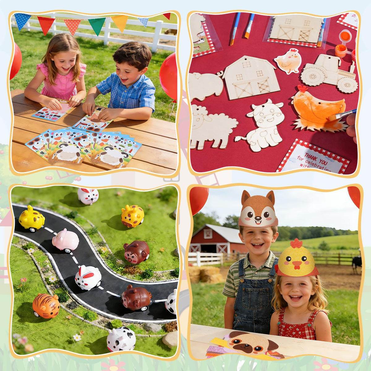 Vanblue craft stickers with barnyard accents for decor